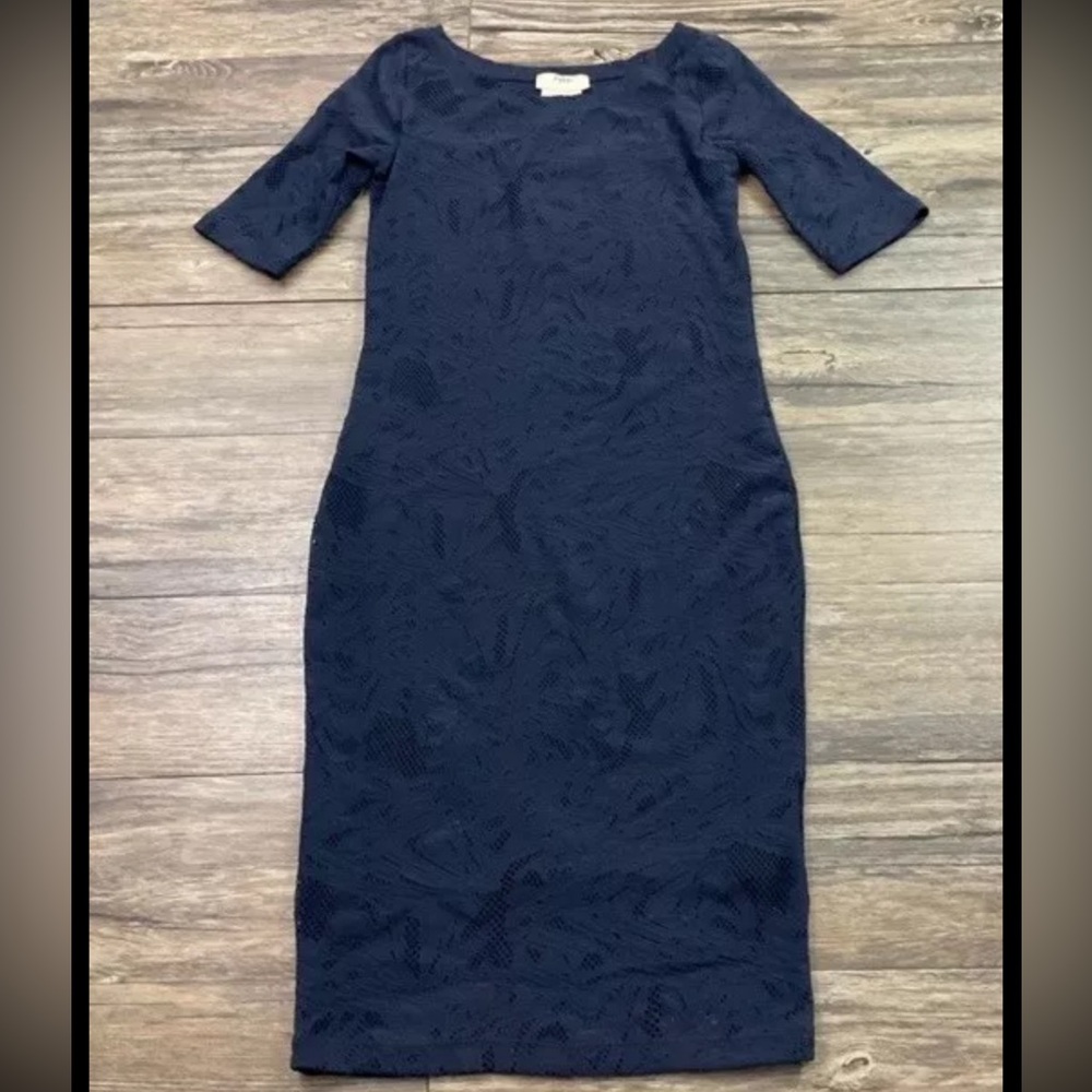 Fuzzi Laser Cut Midi Dress Womens Sz S